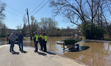 Rose Vesper Park with Flood Waters