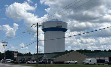 Buckwheat Water Tower in Milford Refurbishing in progress